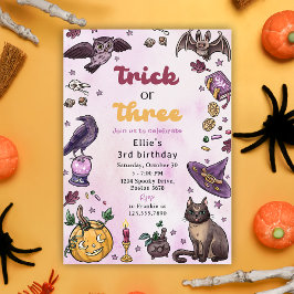 Einladung zu Trick or Treat Halloween 3. Geburtsta