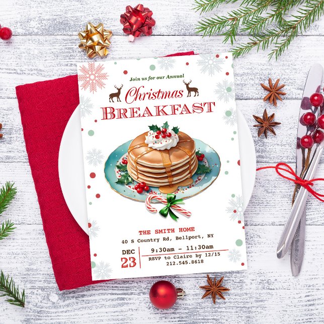 Einladung zu Weihnachten Pancakes (Von Creator hochgeladen)