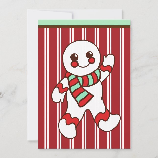 Einladung zu Weihnachts-Cookie (Vorderseite)