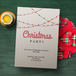 Einladung zu Weihnachts-Party   Leuchten
