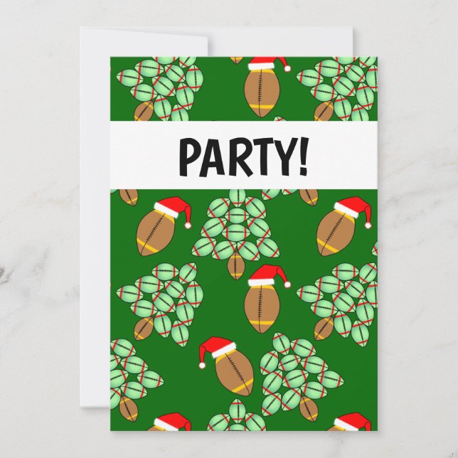 Einladung zu Weihnachtsfußball (Vorderseite)