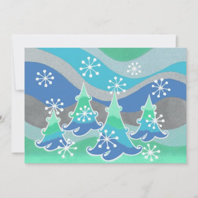 Einladung zu Winterbaumen (Vorderseite)