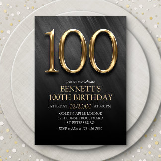 Einladung zum 100. Geburtstag