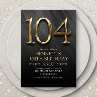 Einladung zum 104. Geburtstag