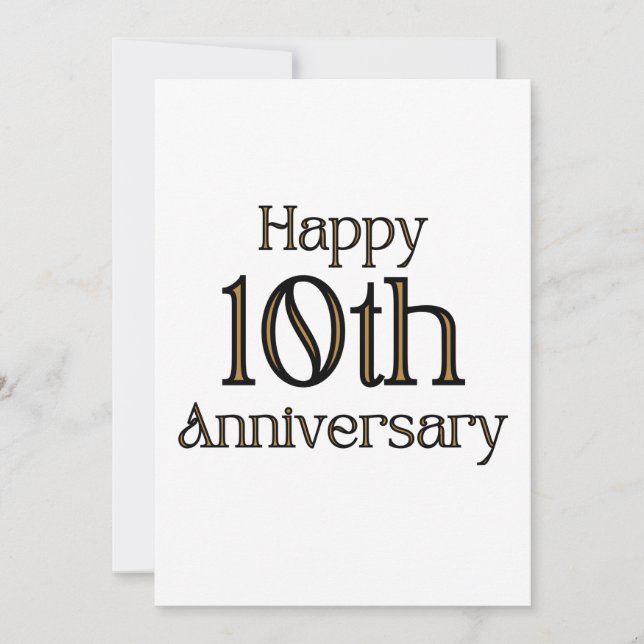 Einladung zum 10. Jubiläum (Vorderseite)