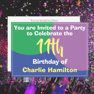 Einladung zum 11. Geburtstag