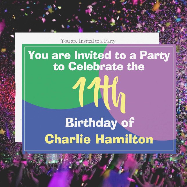 Einladung zum 11. Geburtstag (Von Creator hochgeladen)