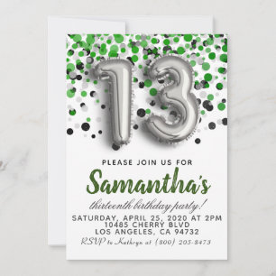 Einladung zum 13. Geburtstag