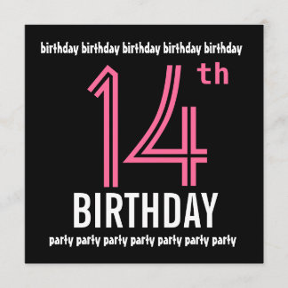 Einladung zum 14. Geburtstag
