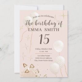 Einladung zum 15. Geburtstag