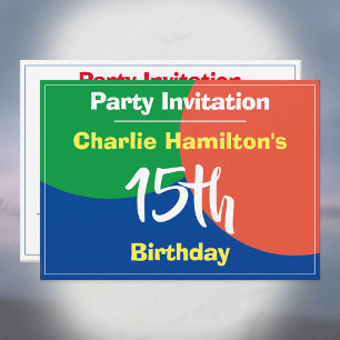 Einladung zum 15. Geburtstag