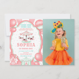 Einladung zum 1. Geburtstag Circus Foto