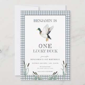 Einladung zum 1. Geburtstag einer Lucky Duck