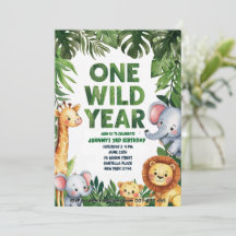 Einladung zum 1. Geburtstag eines Wildjahres