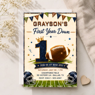 Einladung zum 1. Geburtstag - First Year Down