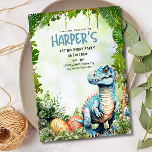 Einladung zum 1. Geburtstag von Dinosaurier, Juras