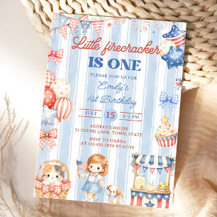 Einladung zum 1. Geburtstag von Little Firecracker