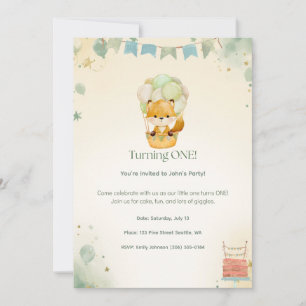 Einladung zum 1. Geburtstag von Little Fox