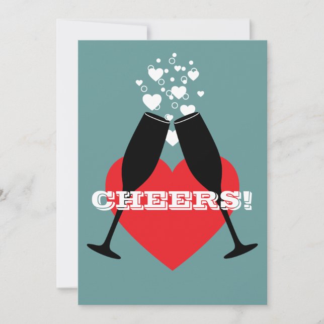 Einladung zum 1. Hochzeitstag - Beifall! (Vorderseite)