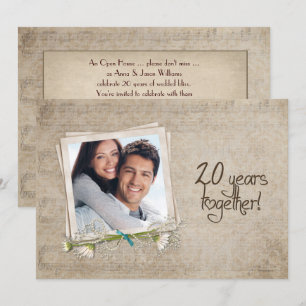 Einladung zum 20. Hochzeitstag