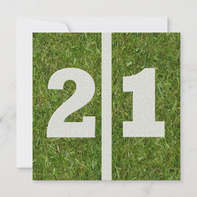 Einladung zum 21. Geburtstag (Vorderseite)