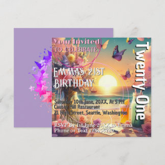 Einladung zum 21. Geburtstag von Beach