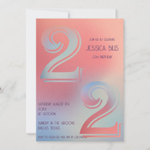 Einladung zum 22. Geburtstag