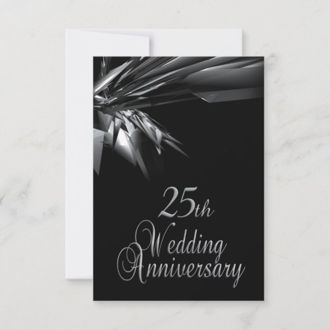 Einladung zum 25. Hochzeitstag (Vorderseite)