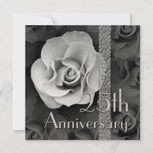 Einladung zum 25. Jahrestag - SILVER-Rose