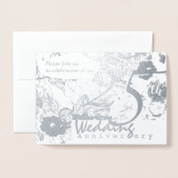Einladung zum 25. Silver Wedding Jubiläum