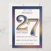 Einladung zum 27. Geburtstag