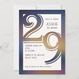 Einladung zum 29. Geburtstag