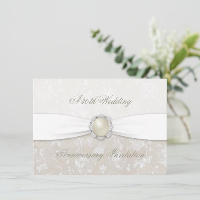 Einladung zum 30. Hochzeitstag (Stehend Vorderseite)