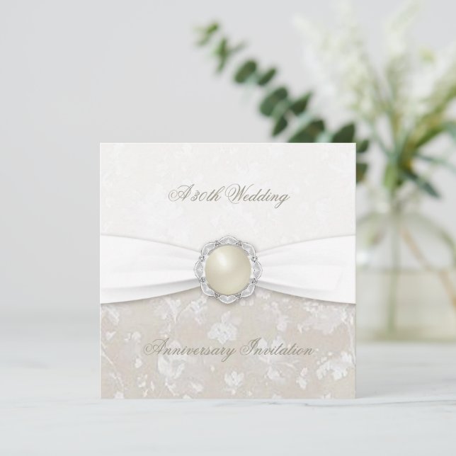 Einladung zum 30. Hochzeitstag (Stehend Vorderseite)