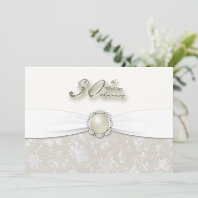 Einladung zum 30. Hochzeitstag (Stehend Vorderseite)