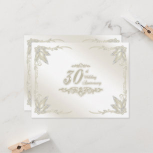 Einladung zum 30. Hochzeitstag-Jubiläum
