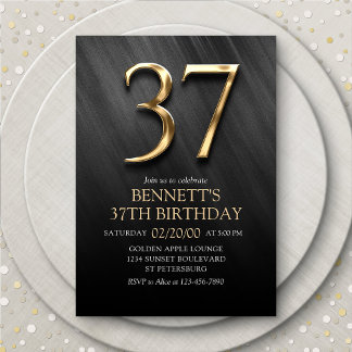 Einladung zum 37. Geburtstag