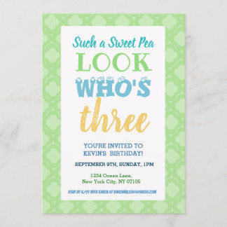 Einladung zum 3. Geburtstag