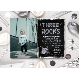 Einladung zum 3. Geburtstag Rockstar-Foto