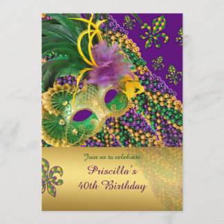 Einladung zum 40. Geburtstag,40.,Masquerade,Venezi
