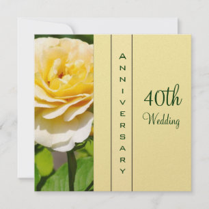 Einladung zum 40. Hochzeitstag