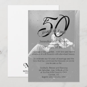 Einladung zum 50. Foto zum Hochzeitstag