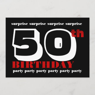 Einladung zum 50. Geburtstag