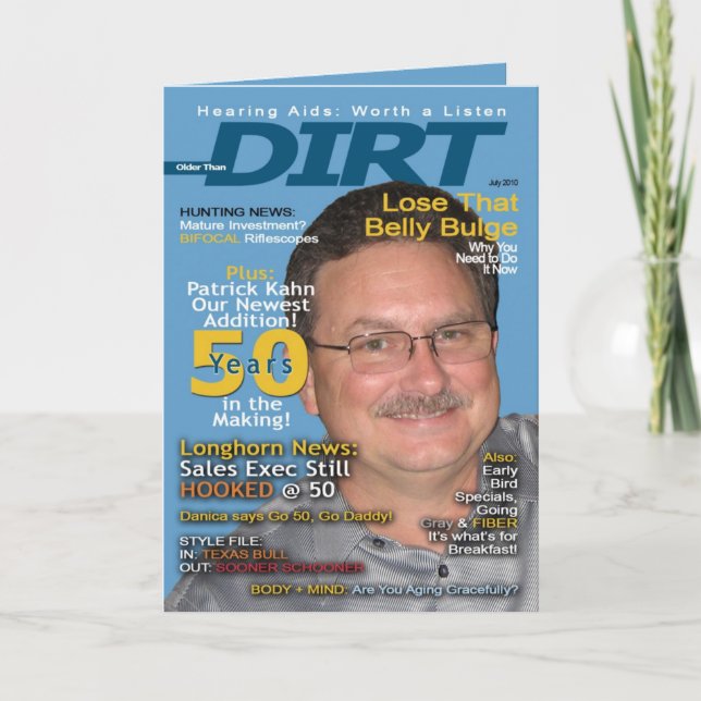 Einladung zum 50. Geburtstag (Vorderseite)