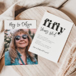 Einladung zum 50. Geburtstag | Foto 50. Geburtstag<br><div class="desc">50. Geburtstag Foto Einladung Bereit,  von Ihnen personalisiert zu werden!</div>