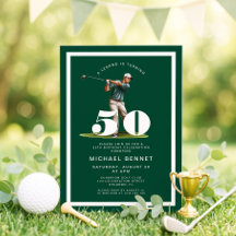 Einladung zum 50. Geburtstag von Green Golf