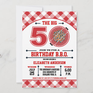 Einladung zum 50. Geburtstags-Barbecue