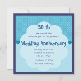 Einladung zum 50. Hochzeitstag