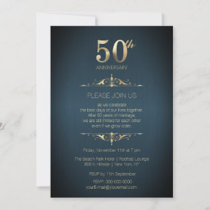 Einladung zum 50. Hochzeitstag