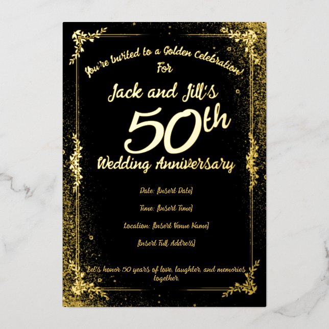 Einladung zum 50. Jubiläum (Vorderseite)
